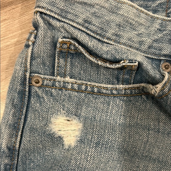 Lucky Brand Light Blue Distressed Denim Shorts - Picture 5 of 8